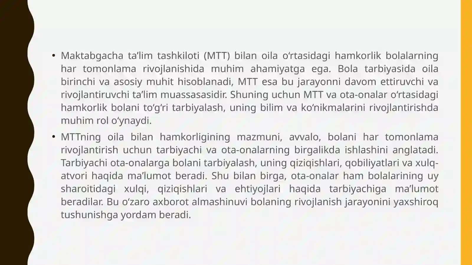 MTTning oila bilan hamkorligi 3