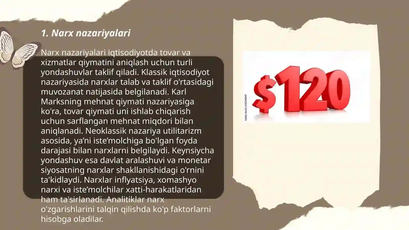Iqtisodiyotda narx va uning shakllnishi 3