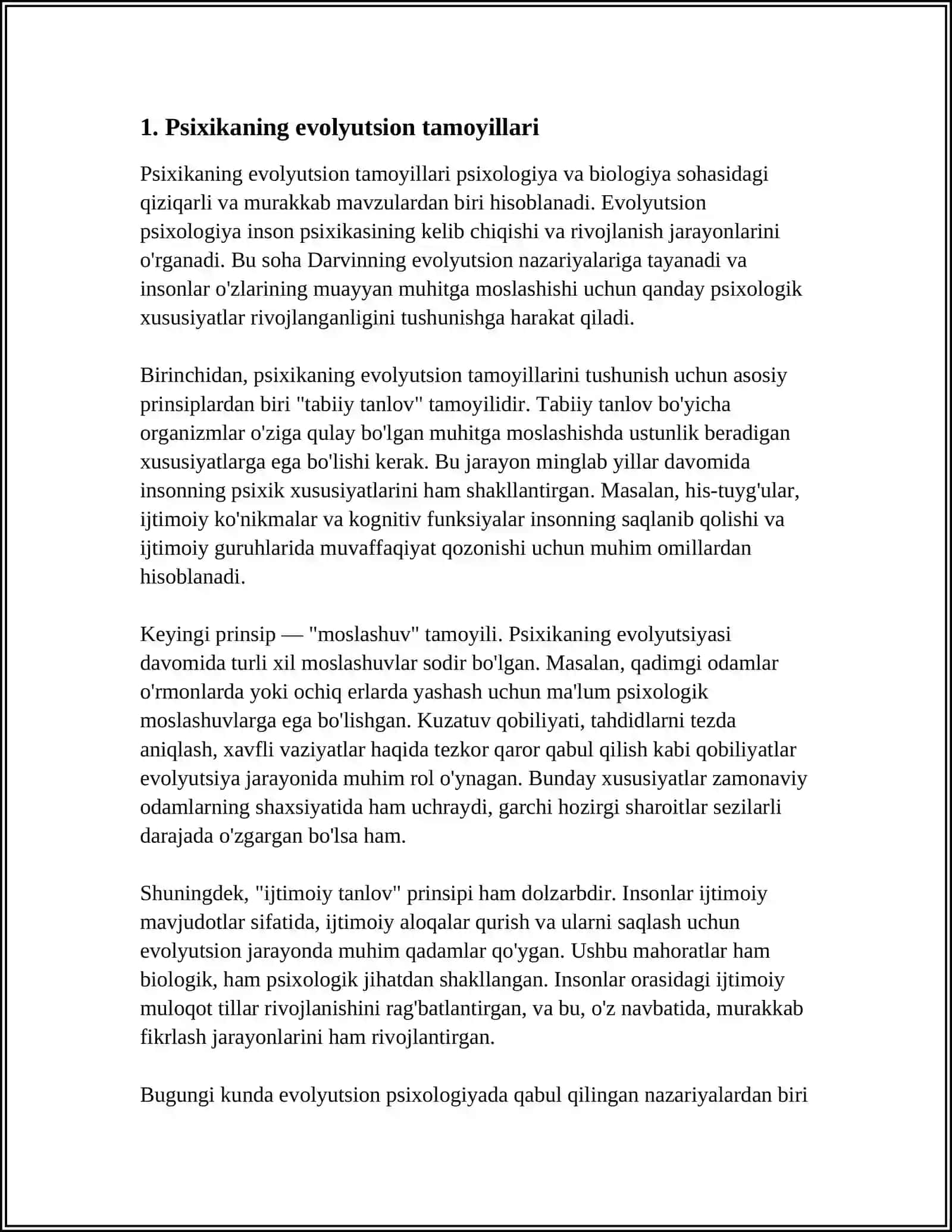 PSIXIKANING FILOGENETIK TARAQQIYOTI 3