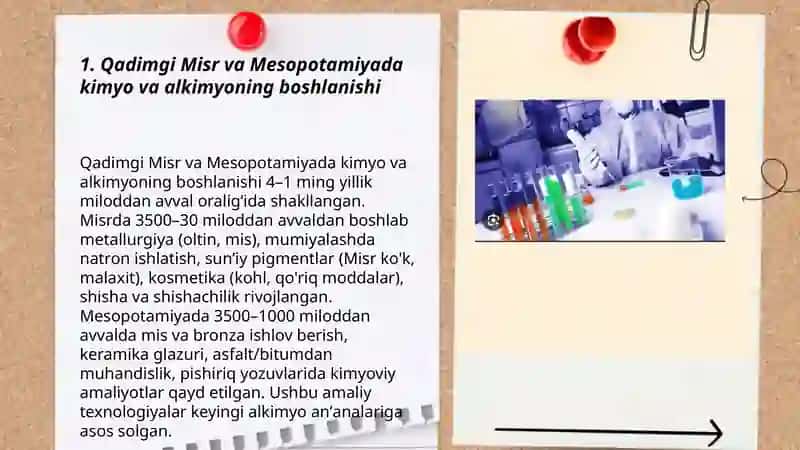 Kimyo va alkimyoning kelib chiqishini tahlil qilish 3