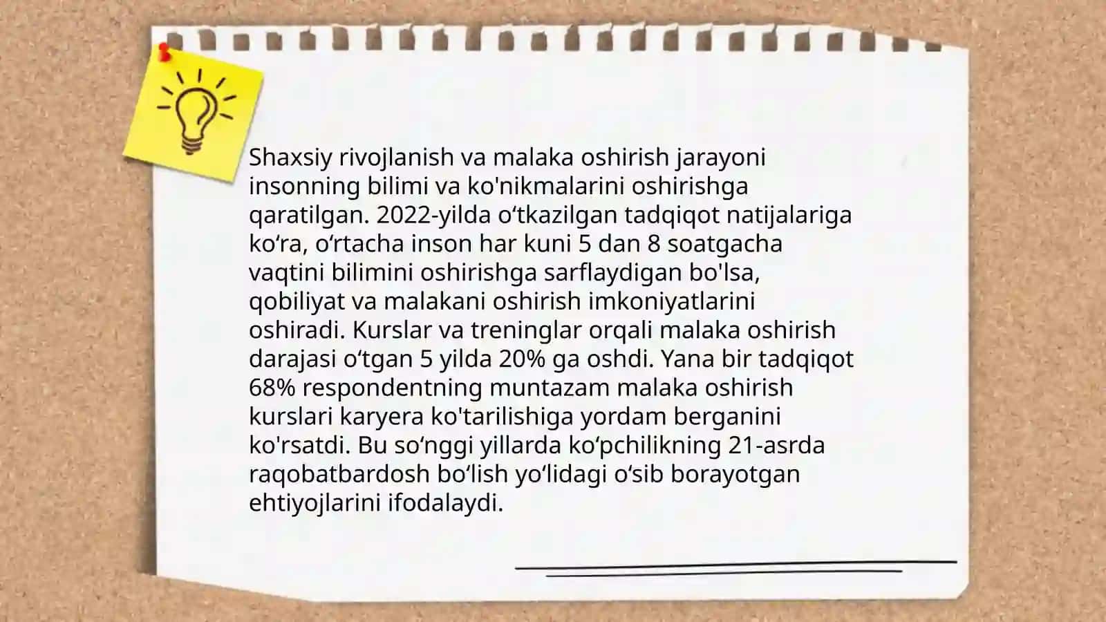 Shaxsning malaka va odatlari 3