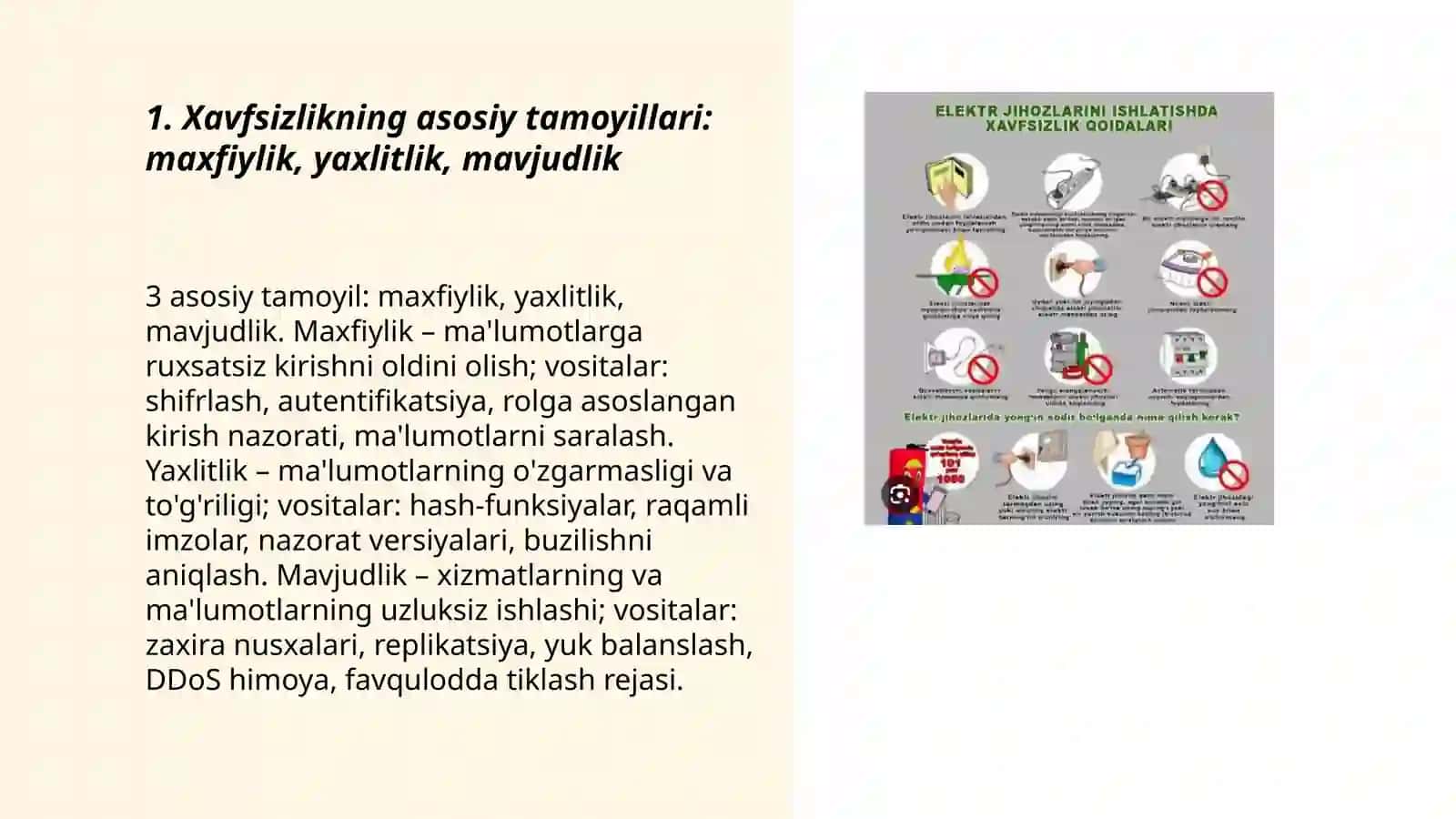 Xavfsizlikni ta'minlash tamoyillari va uslublarini tahlil qilish 3