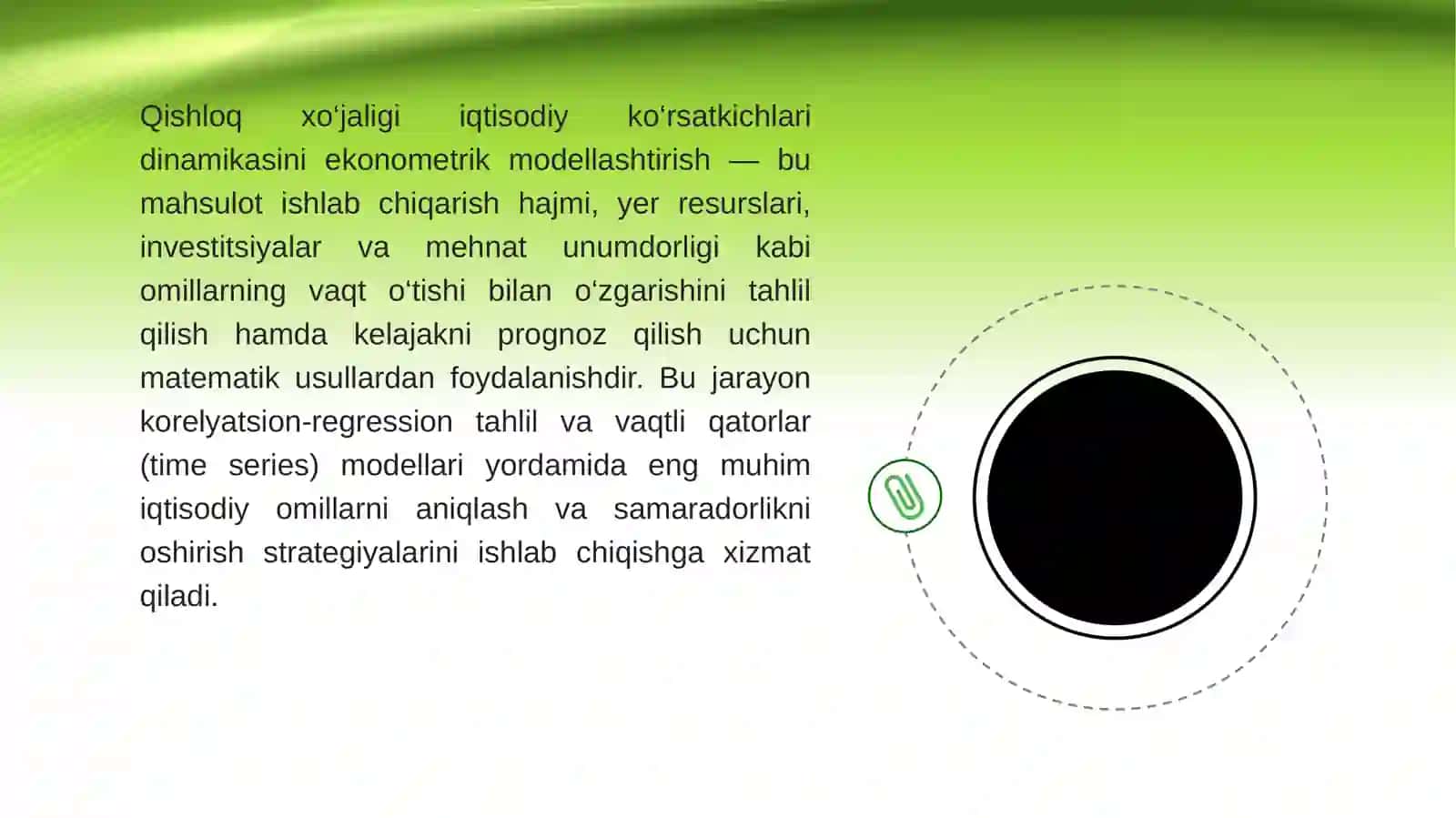 Qishloq xo‘jaligi iqtisodiy ko‘rsatkichlari dinamikasini ekonometrik modellashtirish 3