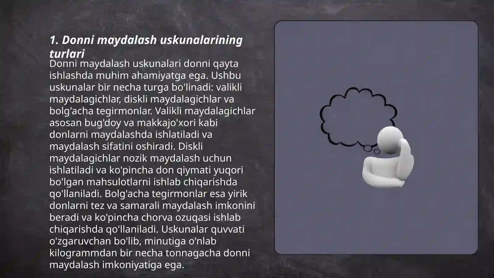 Donni maydalash uskunalari 3