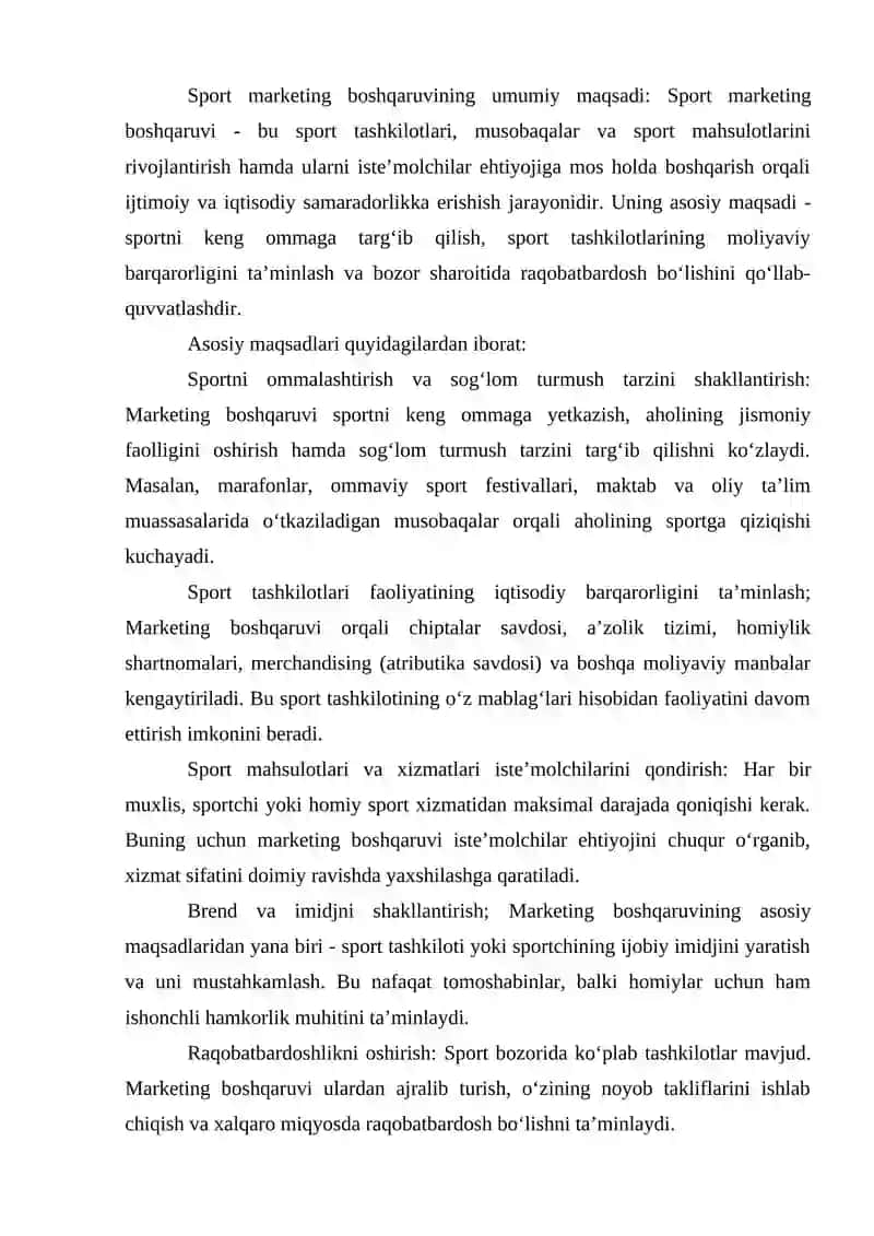 Jismoniy tarbiya va sportda marketing tizimini boshqarish 3