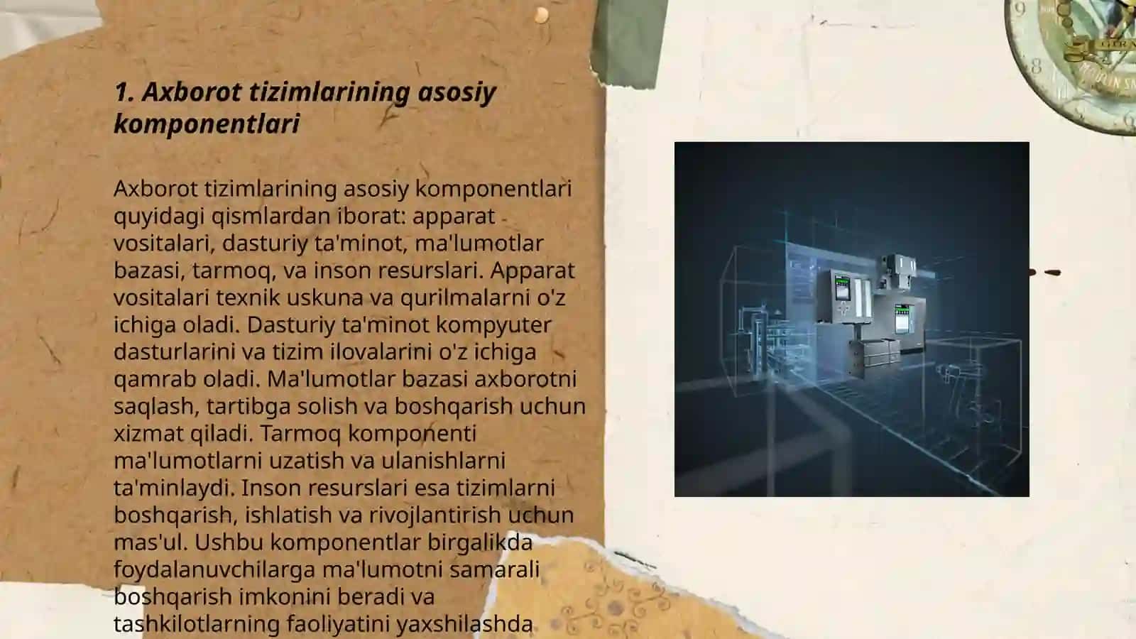 Avtomatlashtirilgan axborot tizimining tuzilmasi va taʼminoti 3
