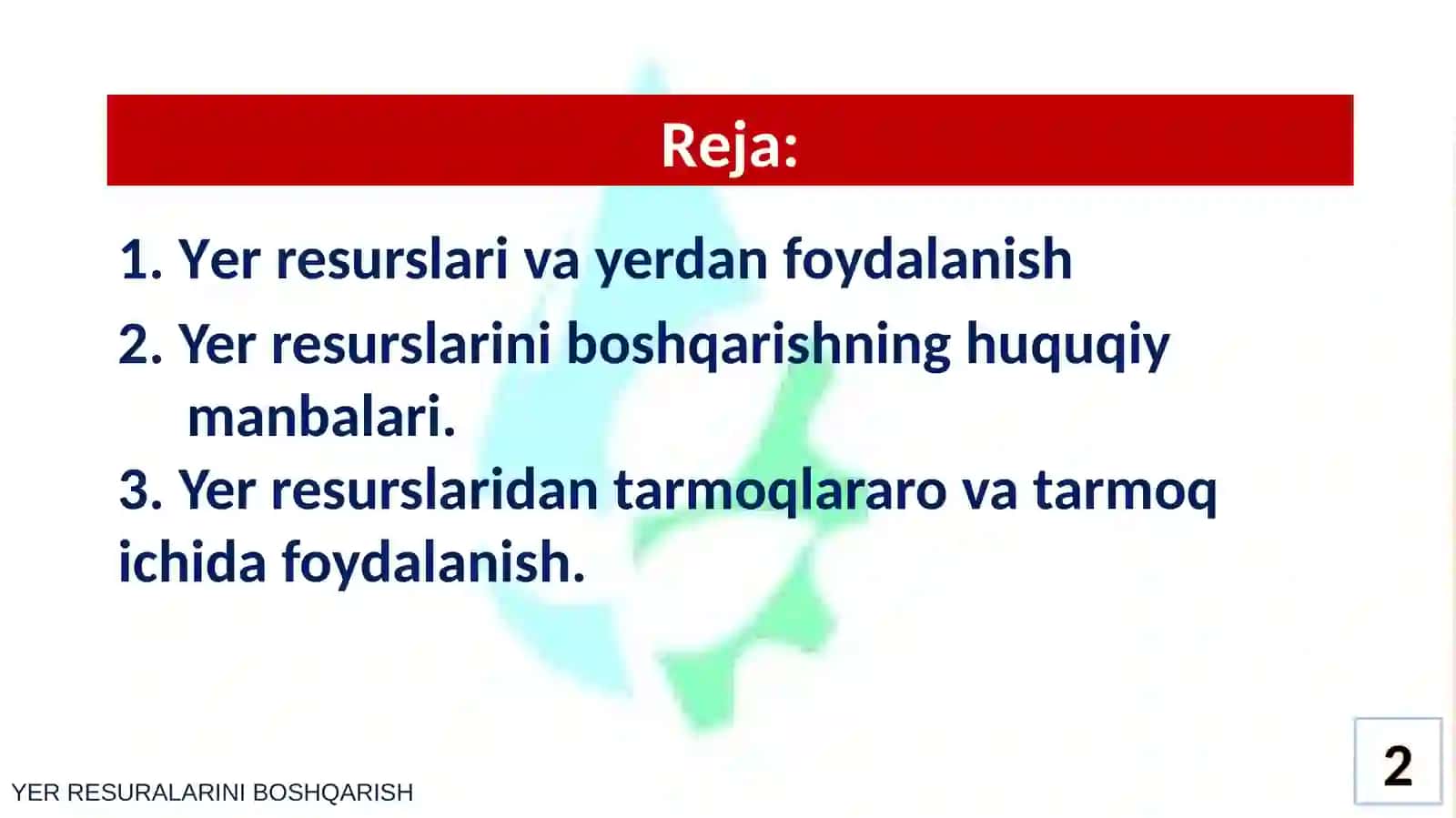 Yer resurslarini boshqarish 3
