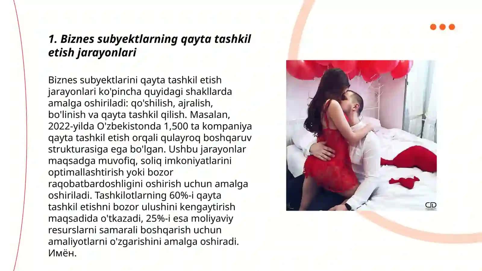 Biznes Subyektlar Faoliyatini Qayta Tashkil Etish va Boshqarish 3