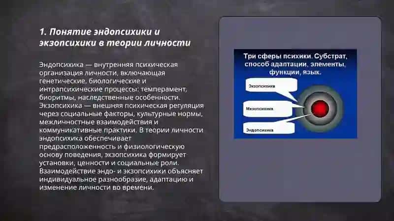 Теория личности.Эндопсихика,экзопсихика 3