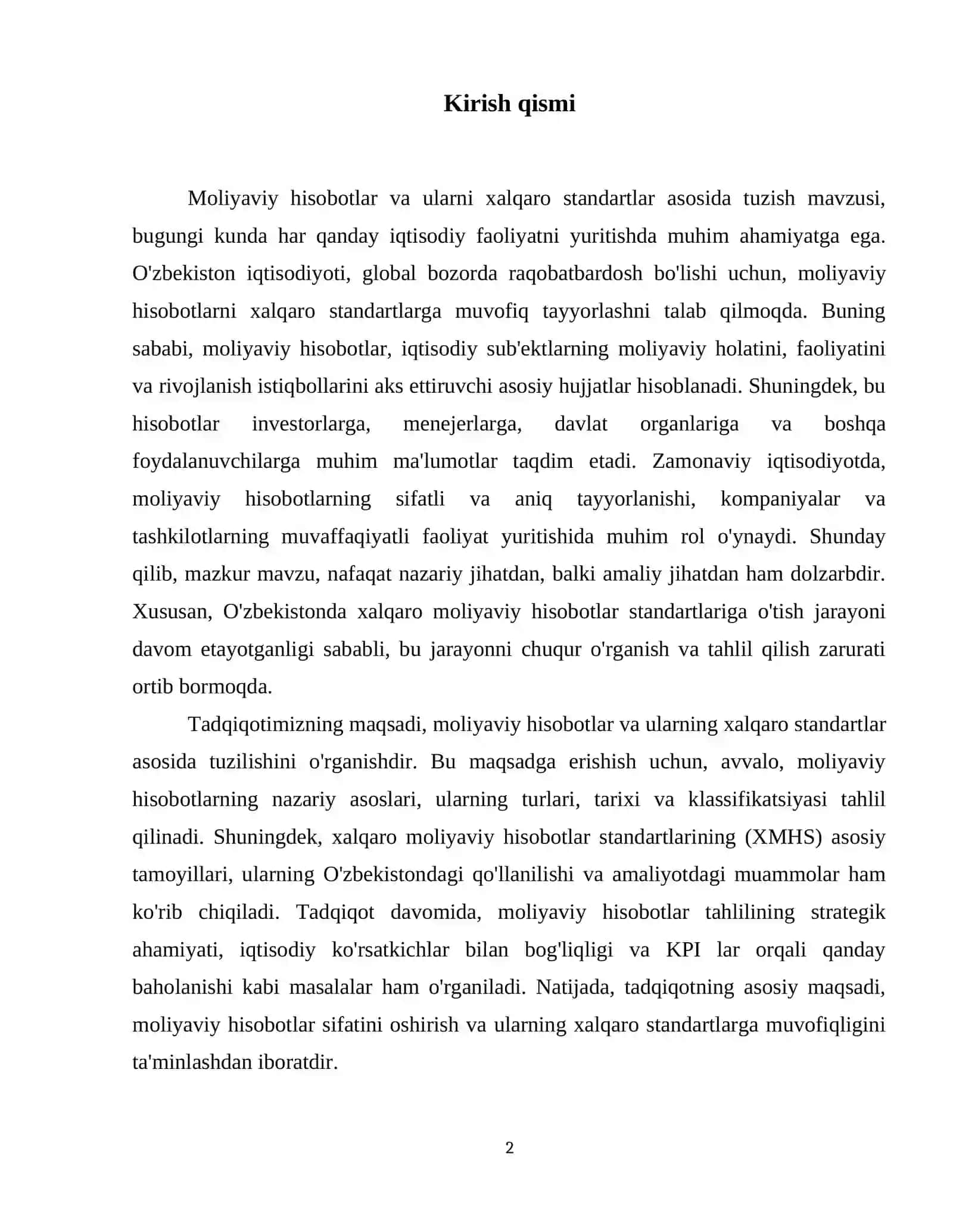 Moliyaviy hisobotlar va ularni xalqaro standartlar asosida tuzish. 3