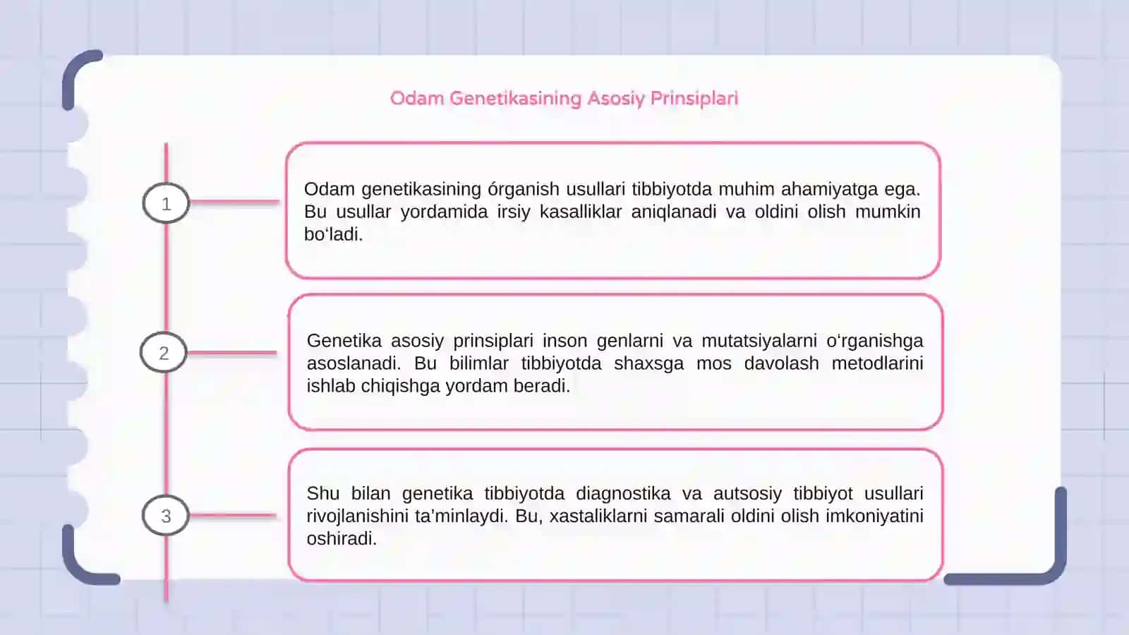Odam genetikasining órganish usullari tibbiyotdagi ahamiyati 3