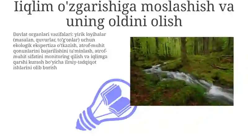 Ekologiya sohasida maxsus vakolatli davlat boshqaruvi organlari va ularning vazifalari 3