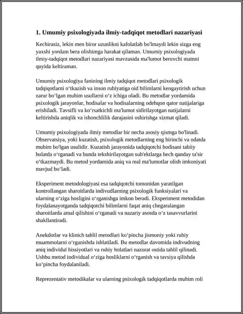 UMUMIY PSIXOLOGIYA FANINING ILMIY TADQIQOT METODLARI 3