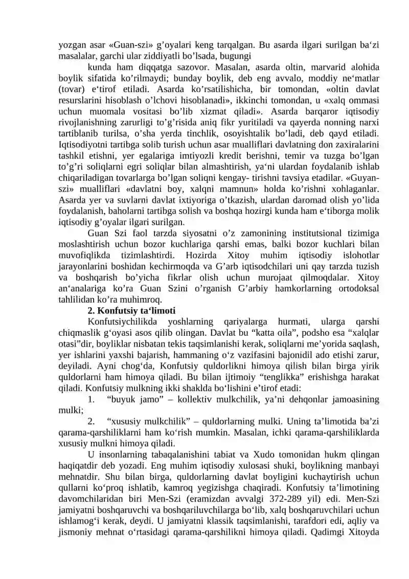 QADIMGI XITOYDAGI IQTISODIY FIKRLAR 3