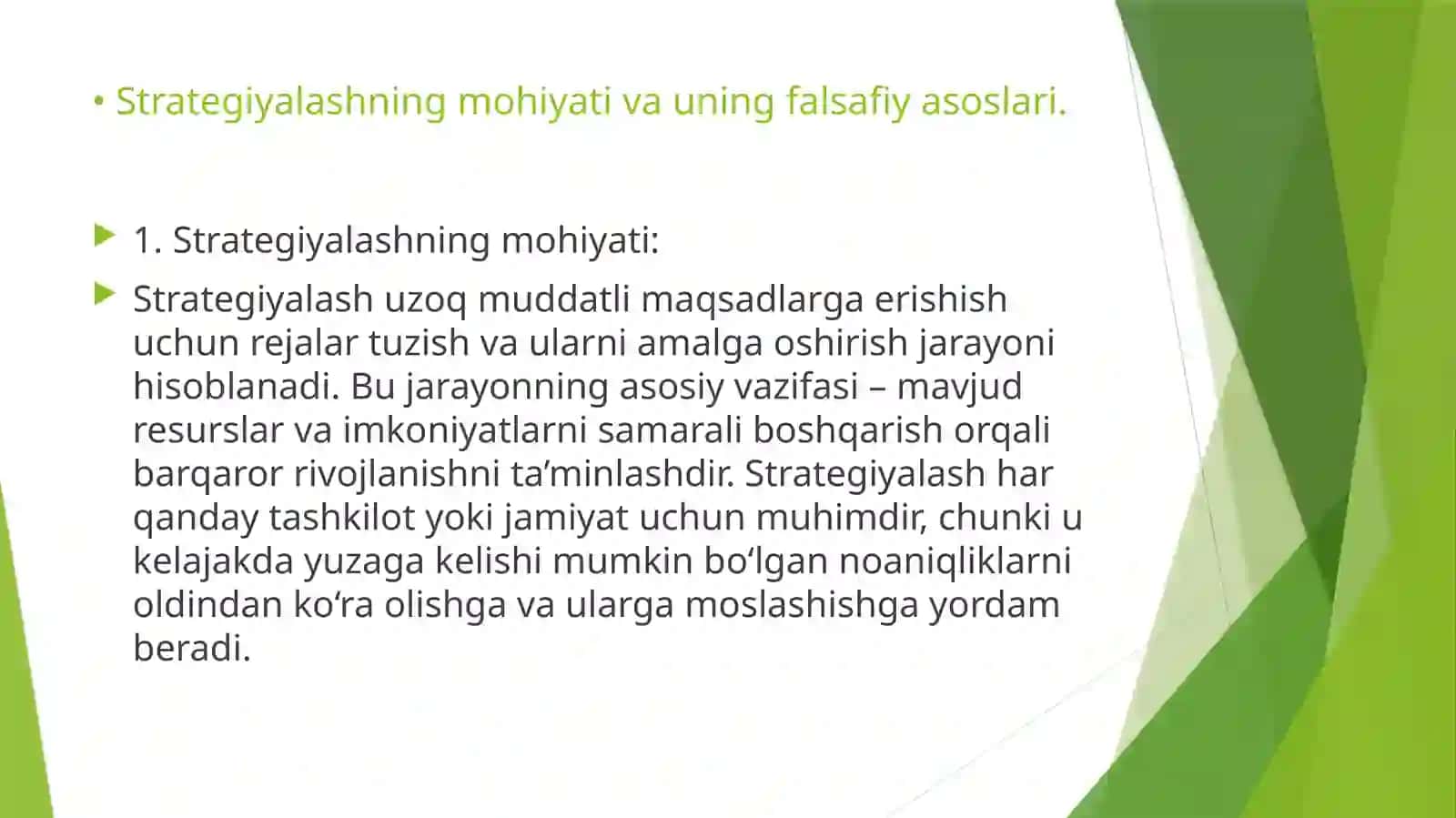 Strategiyalashningfalsafiyasoslari 3