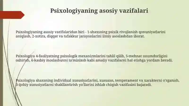 Umumiy psixologiya fanining predmeti, vazifalari,metodlari 3