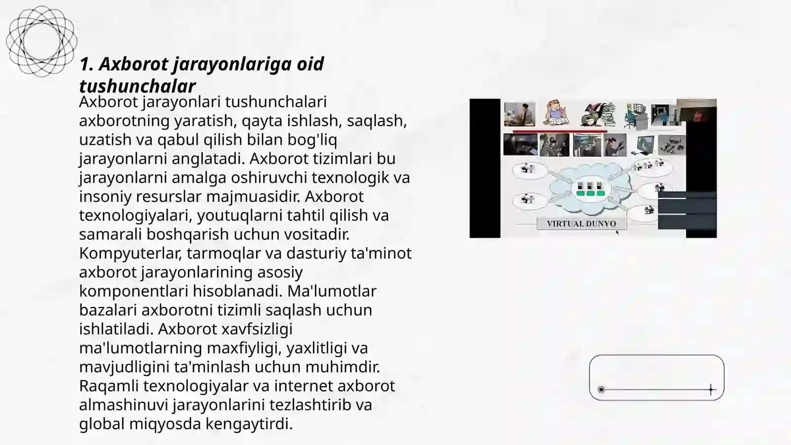 Axborot jarayonlarining sistemaviy ta’minoti 3