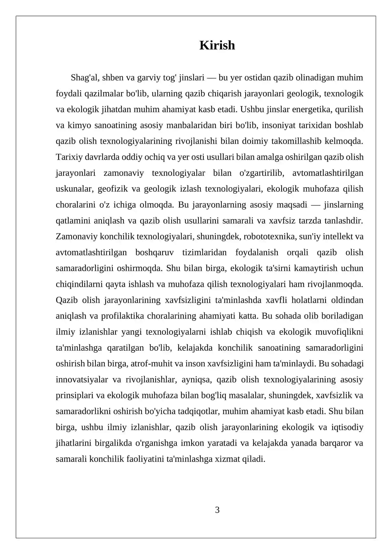 MUSTAQIL ISH SHAG'AL, SHBEN VA GARVIY TOG' JINSLARINI QAZIB OLISH TEXNOLOGIYASI 3