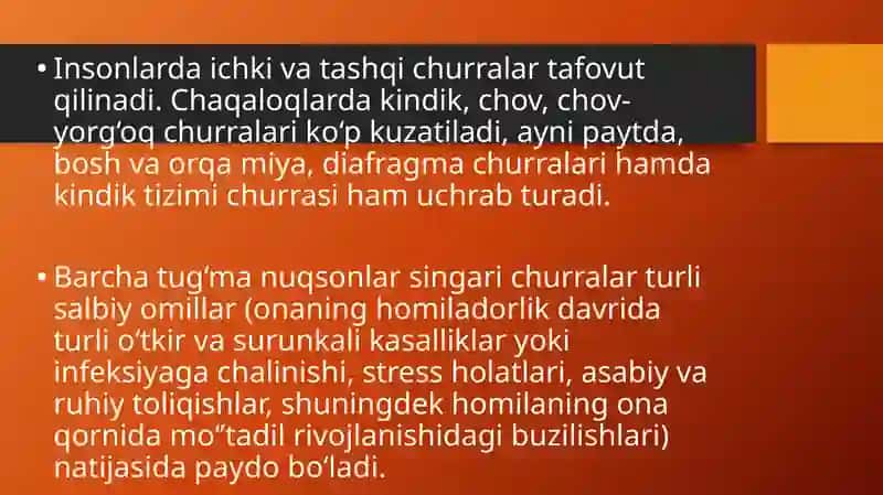 Bolalarda churra kesish xususiyatlari 3