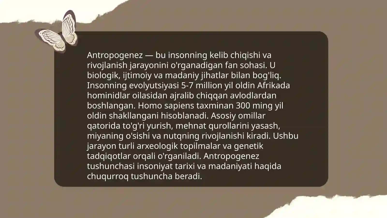 Antropogenezning konseptual asoslari 3