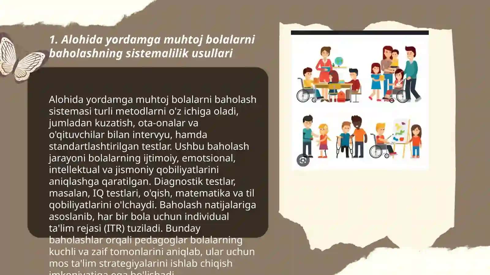 Alohida yordamga muhtoj bolani va atrofdagilarning baxolashda sistemalilik yondashuvidan foydalanish 3