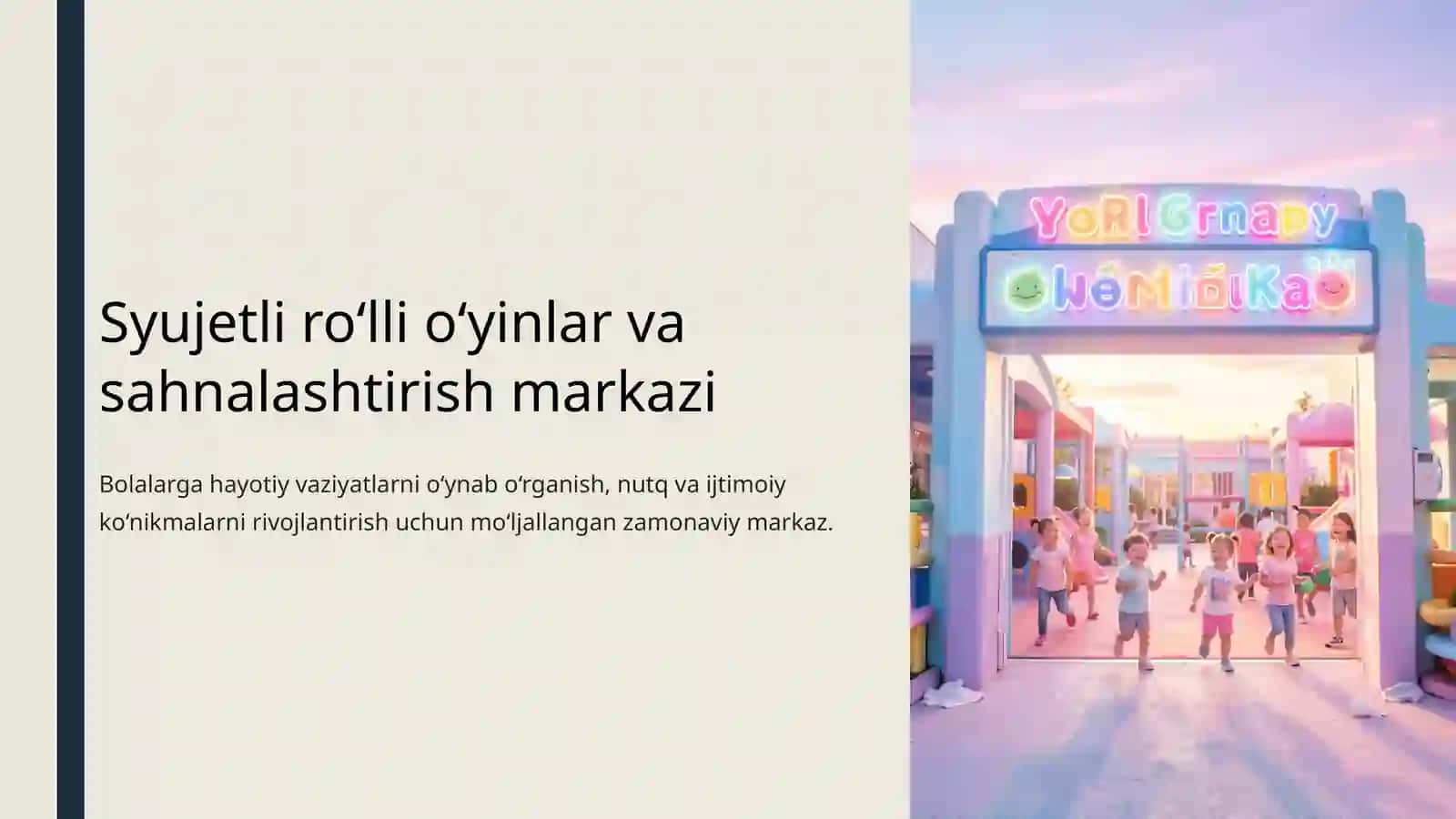 SYUJETLI RO’LLI O’YINLAR VA SAXNALASHTIRISH MARKAZI 3