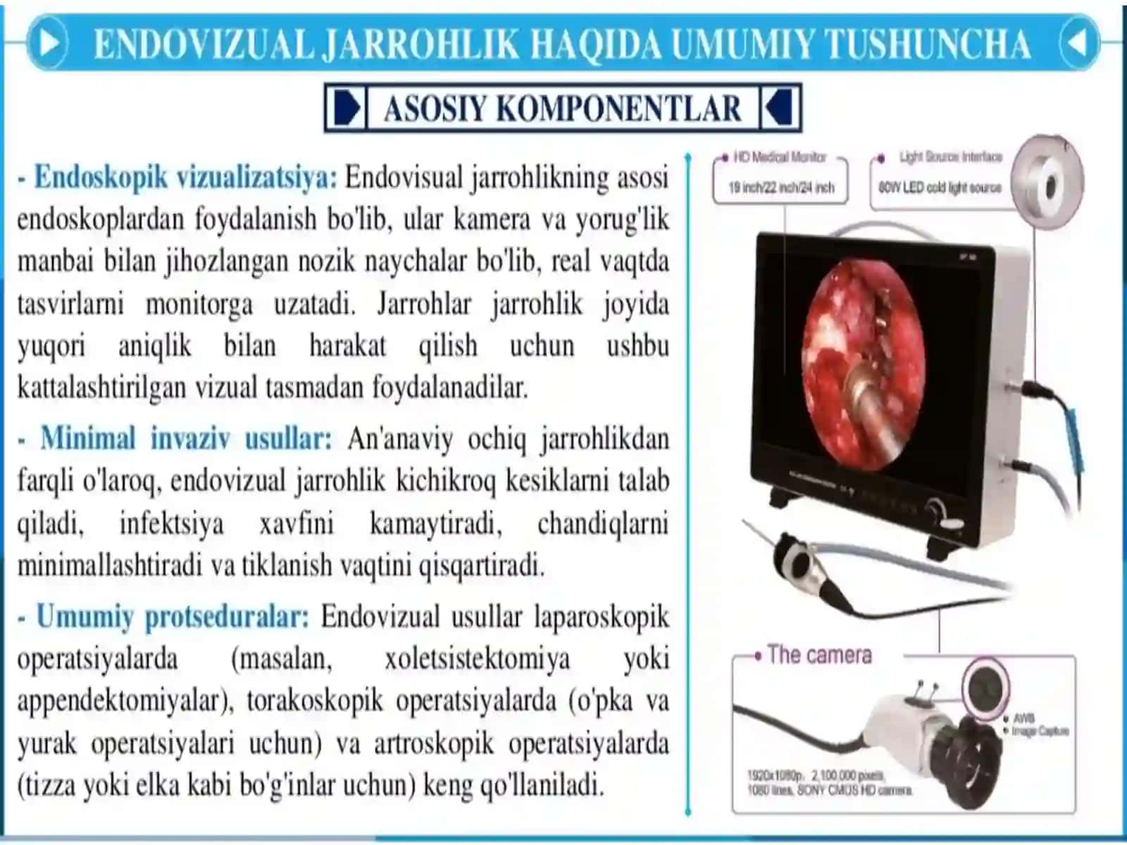 Endovizual,robototexnika va gibrid operatsiyalar haqida tushuncha 3
