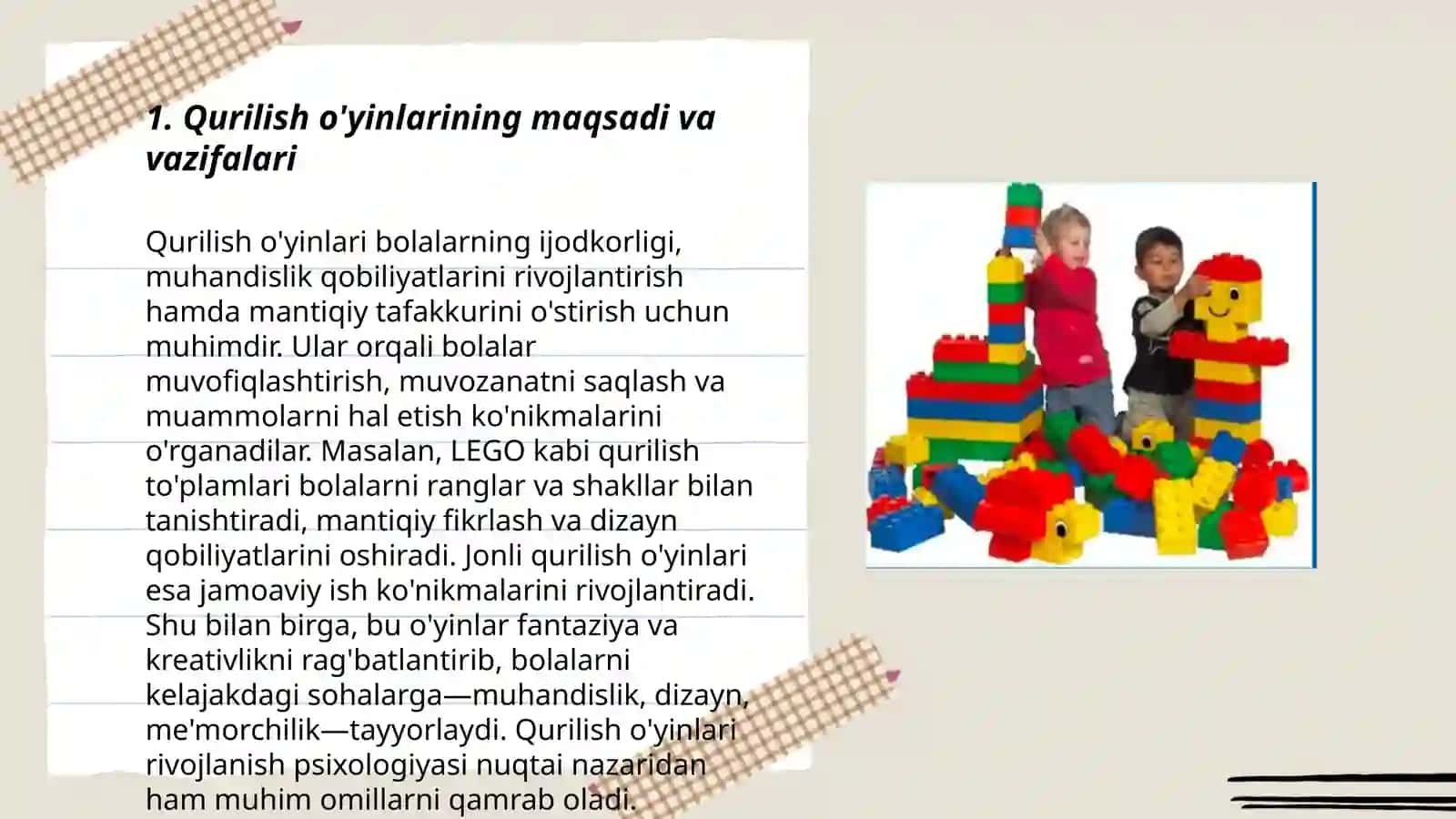 TMC instituti MT-22-1 guruh talabasi İslomova Go'zalning Maktabgacha talimda o'yin texnologiyasi fanidan tayyorlagan mustaqil ish taqdimoti 3