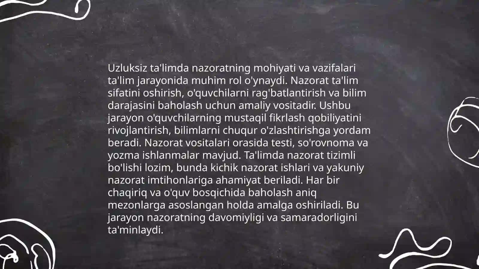 Uzluksiz ta'limda pedagogik nazoratni tashkil etishning ilmiy asoslari 3