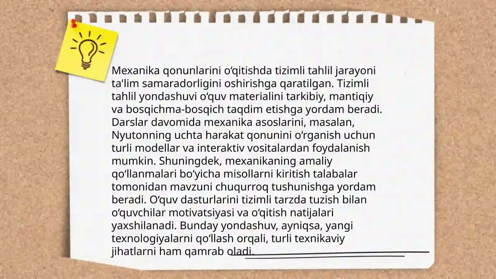 Fizikani o‘qitishda tizimli tahlil mavzusida 3