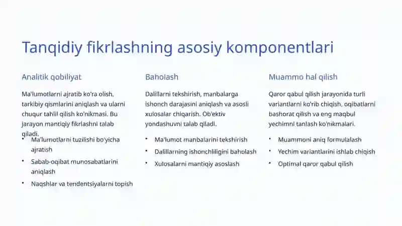 Tanqidiy Fikrlash Psixologiyasi: Aql va Tahlil San'ati 3