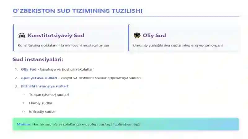 Sud tizimi: Oliy sud va Konstitutsiyaviy sud 3