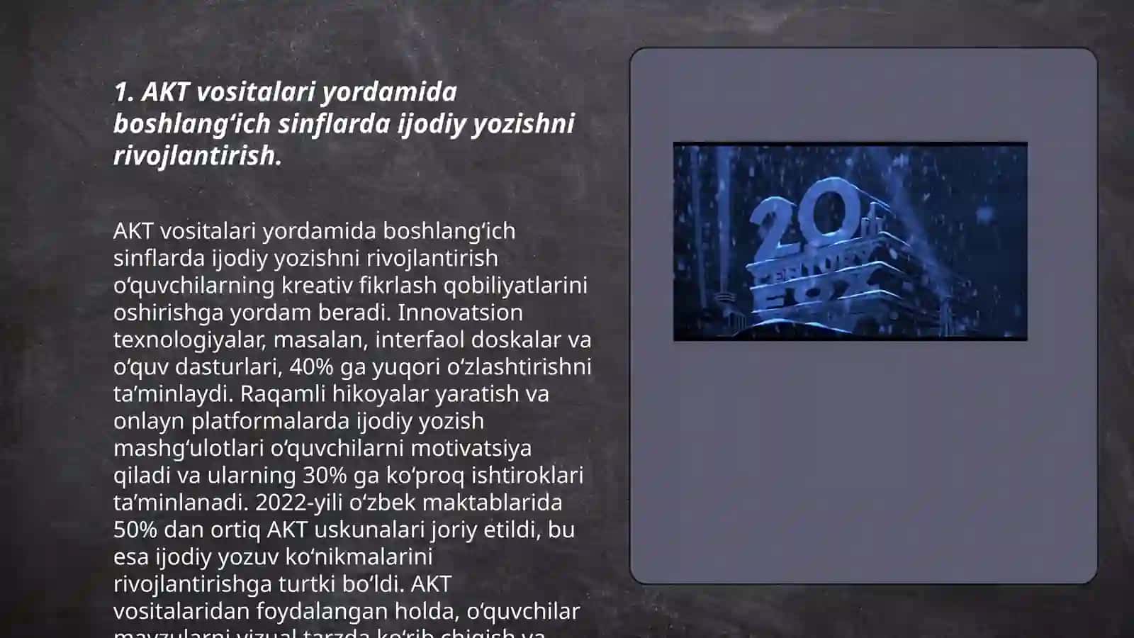 Boshlang‘ich sinflarda AKT vositalari orqali ijodiy yozuvni shakllantirish 3