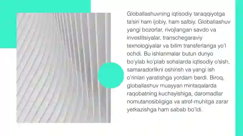 Jahon iqtisodiyoti globallashuvining milliy xo`jalik tizimlariga ta`siri 3