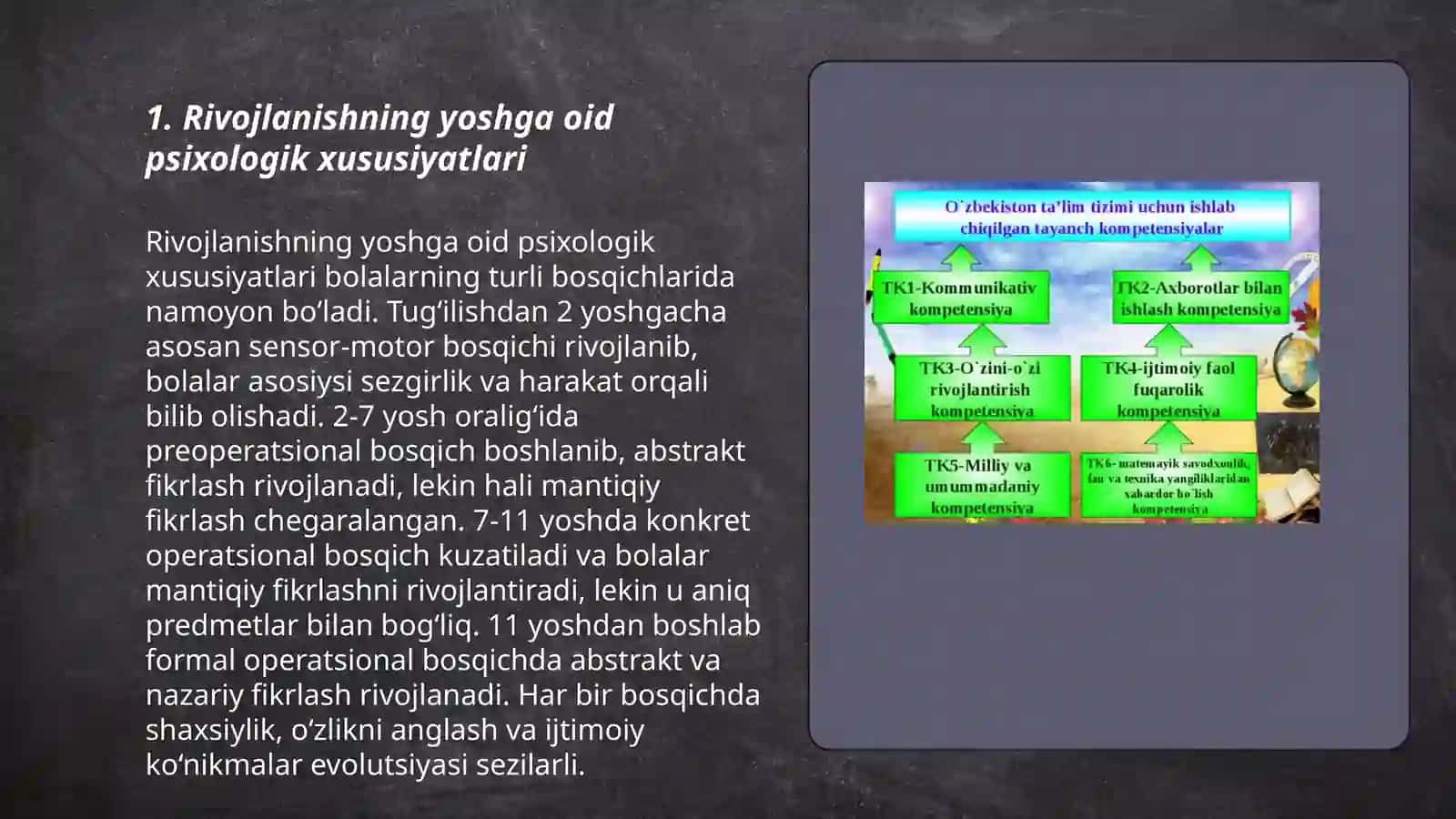 Rivojlanishning yoshga va individual xususiyatlariga oid tadqiqotlar tahlili 3