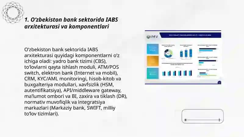 Oʻzbekiston bank sektorida IABS tizimini ishlash texnologiyasi 3