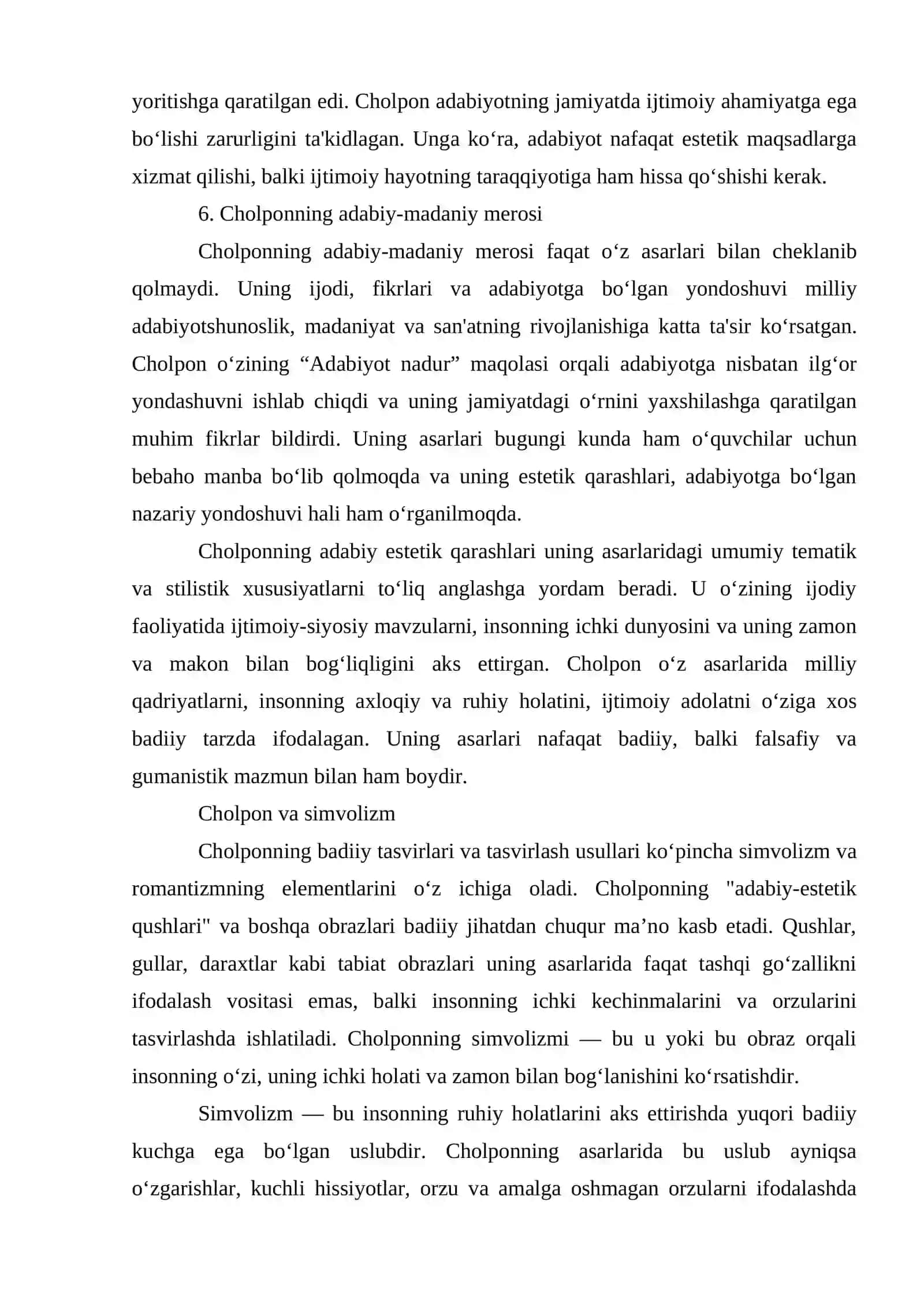 Cho’lponning adabiy-estetik qushlari va “Adabiyot nadur” maqolasi 3
