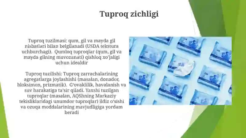 Tuproq va uning tabiiy xususiyatlari 3