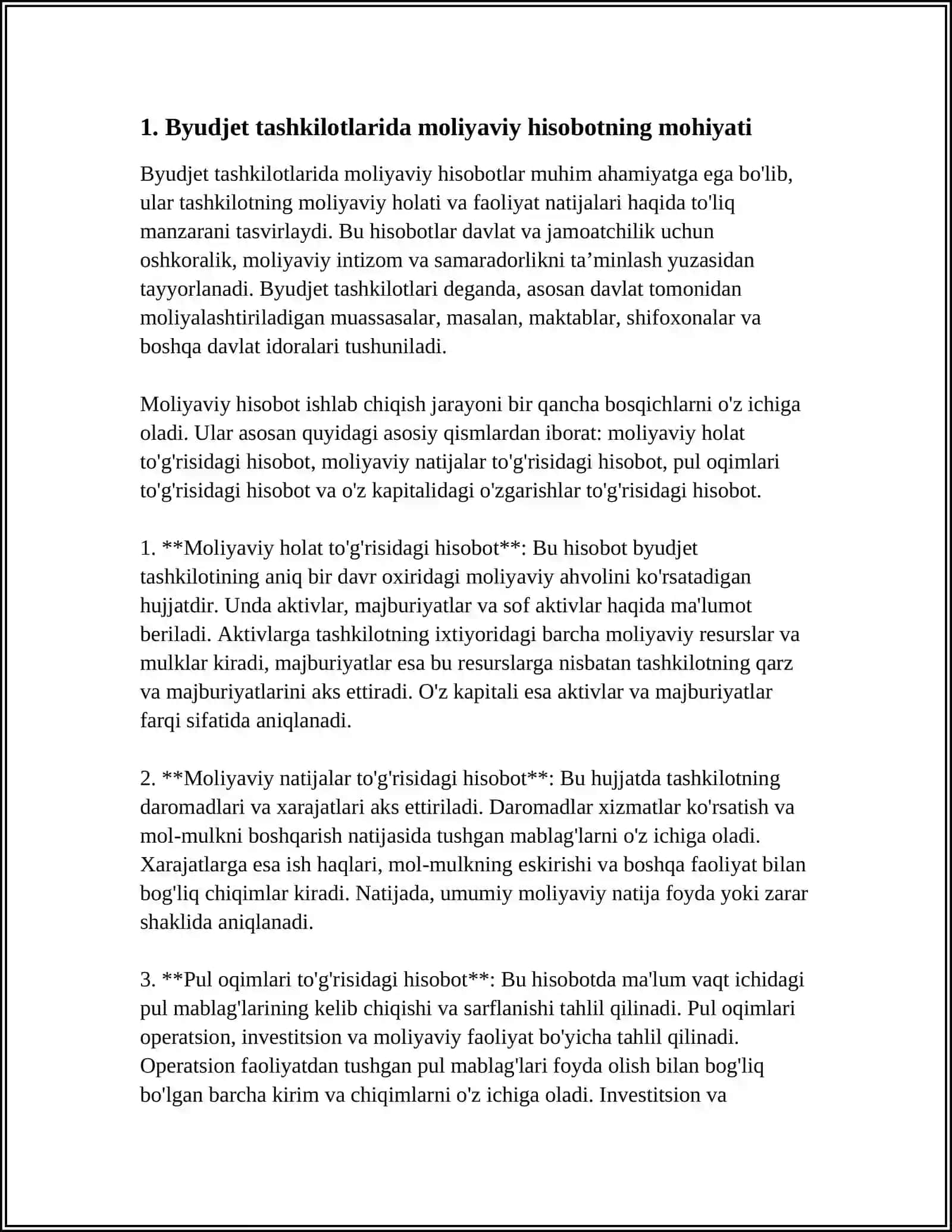 BYUDJET TASHKILOTLARIDA MOLIYAVIY HISOBOTLAR 3