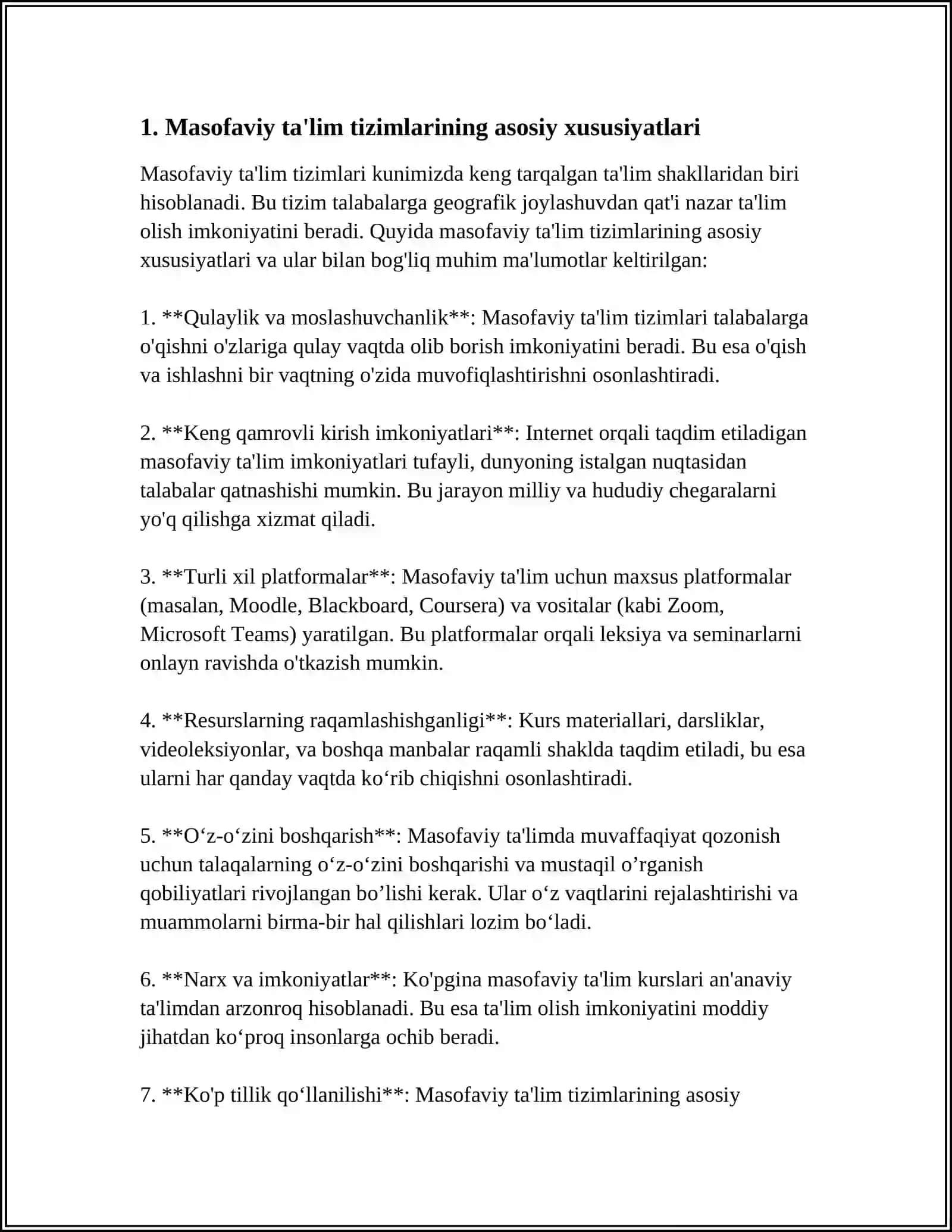 MASOFAVIY TALIM TIZIMLARIDAN FOYDALANISH 3