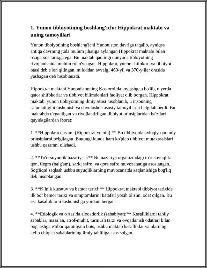 Hippokrat maktabi va uning tamoyillari 3