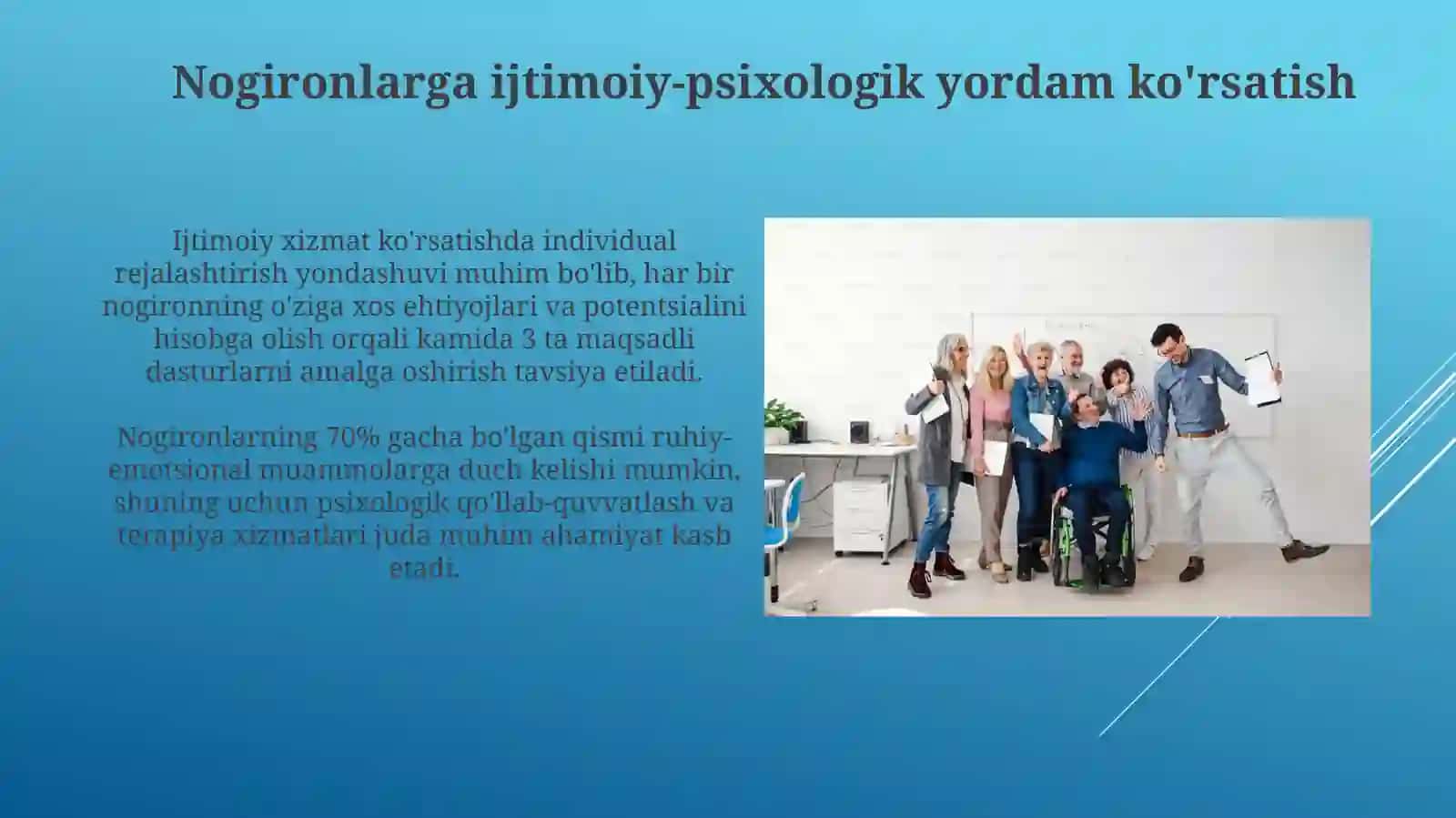 Nogironlarga ijtimoiy-psixologik yordam ko'rsatish 3