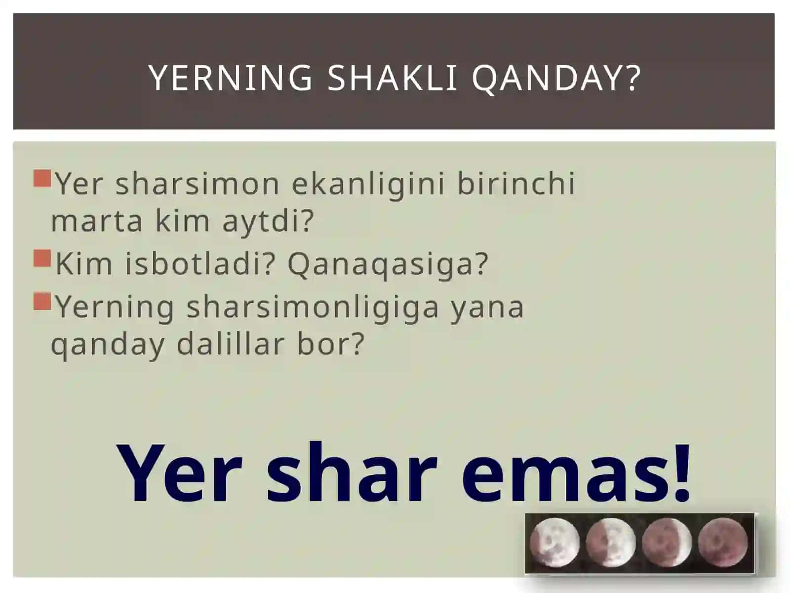 "YERNING SHAKLI VA O’LCHAMLARI" mavzusi 3