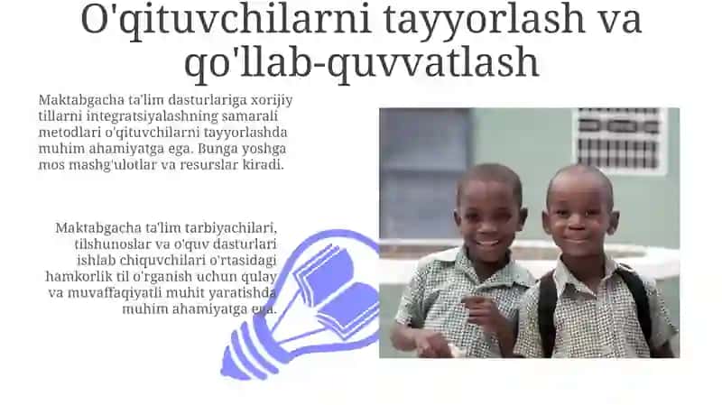 Yoshlar uchun chet tilini integratsiyalash 3