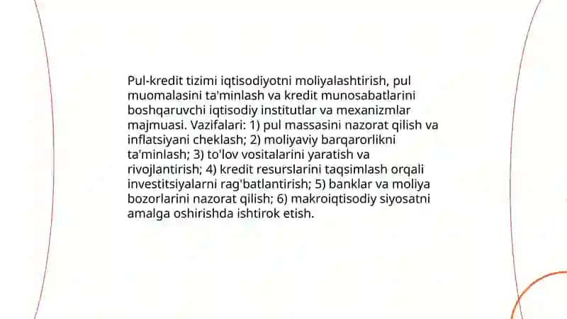 Pul-kredit tizimi va banklar 3
