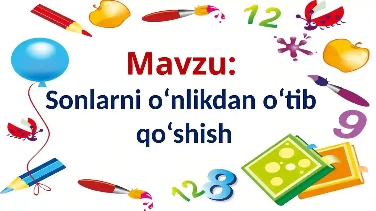 Matematika 1-SINF 3