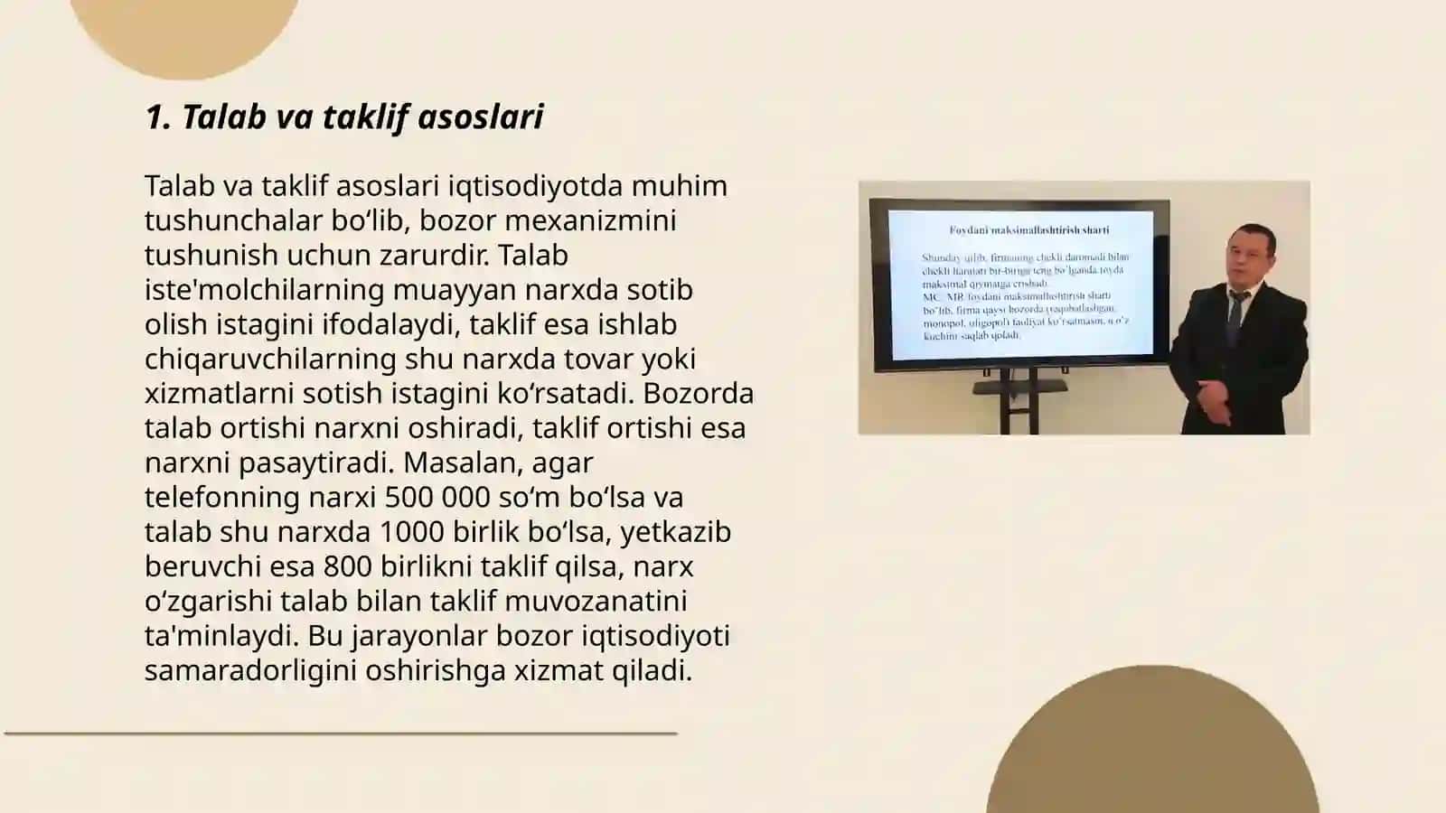 Talab va taklif nazariyasi 3