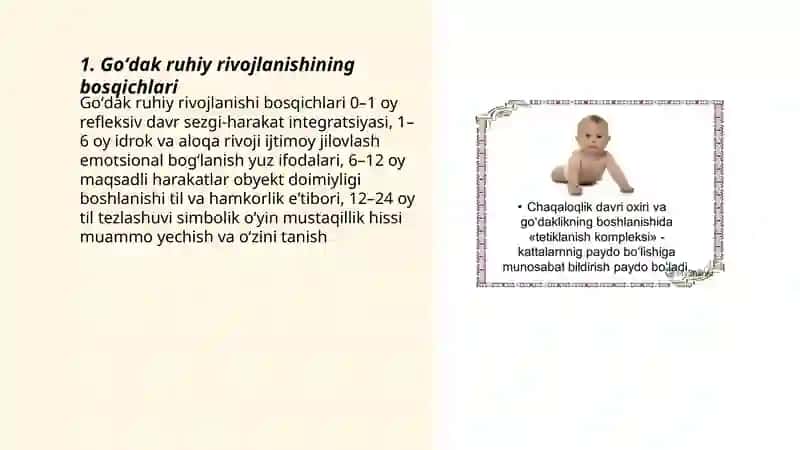 Go'daklik davr psixologiyasi 3