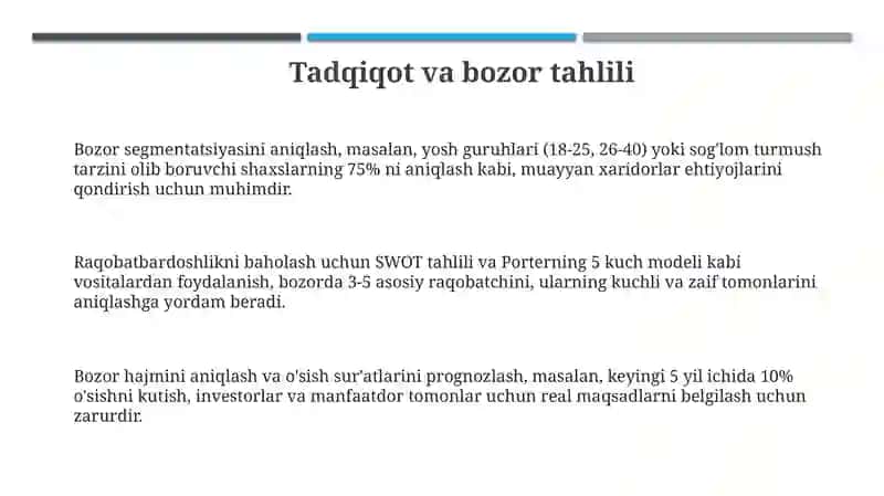 Tadqiqot va bozor tahlili 3