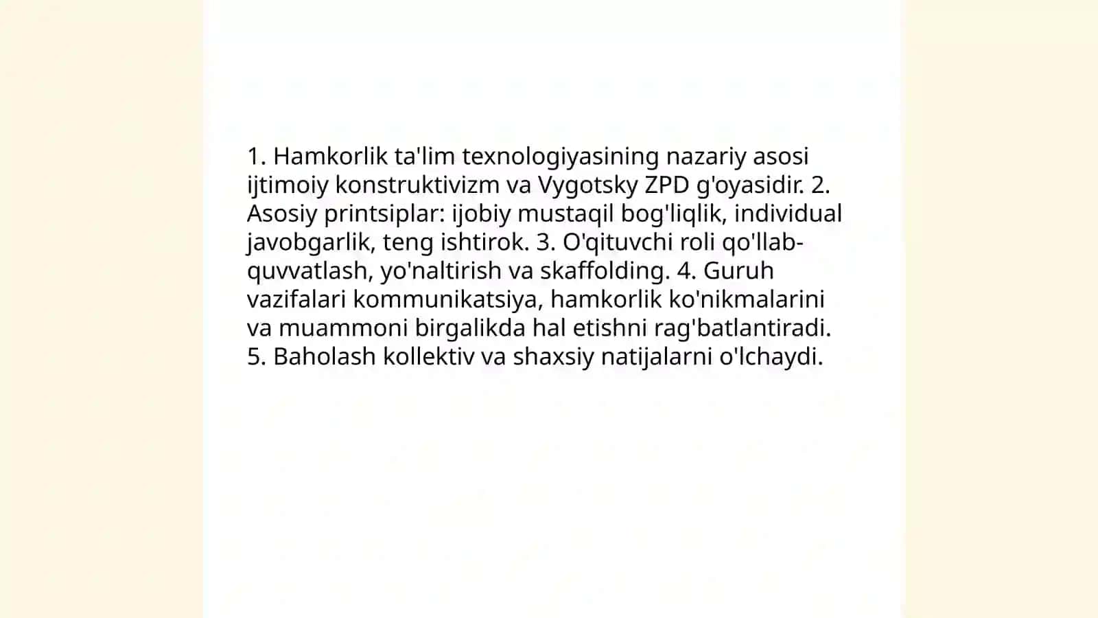 Hamkorlik talim texnologiyasi asosida o'qitish metodikasi 3
